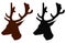 Deer horn silhouette