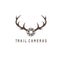 Deer horns and trail camera vector design