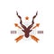 Deer hunter vintage logo