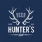 Deer Hunters Club Abstract Vintage Label or Logo