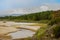 Deer Lodge Park Yampa River In Drought Summer Season