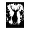 Deer, male - Wildlife Stencils - Deer Silhouette, Wildlife clipart isolated on white