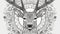 Deer Mandala coloring page