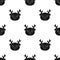 Deer muzzle icon in black style isolated on white background. Animal muzzle symbol stock vector illustration.