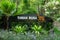 Deer Park signage with beautiful flora decoration which is located at the Kuala Lumpur Perdana Botanical Gardens,Malaysia.