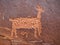 Deer petroglyph