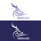Deer stand logo icon designs, Outline deer line art logo