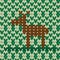 A deer in woven pattern