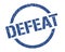 defeat stamp