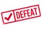 Defeat stamp rubber grunge