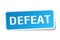 defeat sticker