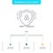 Defence, firewall, protection, safety, shield Business Flow Chart Design with 3 Steps. Line Icon For Presentation Background