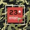 Defender of the Fatherland day. 23 February Greeting card for men on military background. The Day of Russian Army