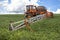 Defensive spraying machine agricultural