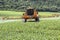 Defensive spraying machine agricultural