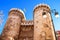 Defensive towers Quart in the historic center of Valencia