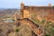 Defensive wall of Jaigarh Fort on the top of Hill of Eagles near