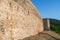 The defensive wall and ruins of Prizren Fortress, the historic hilltop fortress in Kosovo