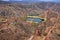 Defensive wall and water reservoir of Jaigarh Fort on Aravalli H