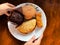 Deferent variety of snacks display on a plate