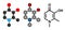 Deferiprone thalassaemia major drug molecule. Iron chelating agent