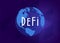 DeFi - Decentralized finance - open-source community of projects, leveraging blockchainthat develops solutions in decentralized