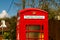 Defibrillator housed in UK red telephone box.