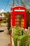 Defibrillator housed in UK red telephone box.