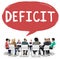 Deficit Risk Loss Deduct Recession Concept