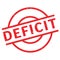 Deficit rubber stamp