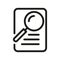 Defining outline vector icon. line element illustration from edit tools concept. Defining icon
