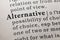 Definition of alternative