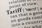 Definition of tariff