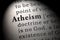 Definition of the word atheism