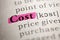 Definition of the word Cost