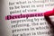 definition of the word development