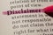 Definition of word disclaimer