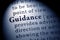 definition of the word guidance