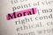 Definition of the word Moral