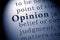 definition of the word opinion