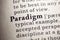 Definition of the word paradigm