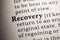 Definition of the word recovery