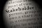 Definition of word stakeholder