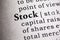 definition of the word stock