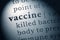 Definition of the word vaccine