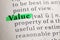 Definition of the word Value