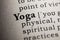 Definition of the word yoga