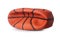 Deflated basketball ball