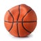 Deflated basketball ball