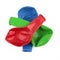 Deflated Colorful Balloons Cutout